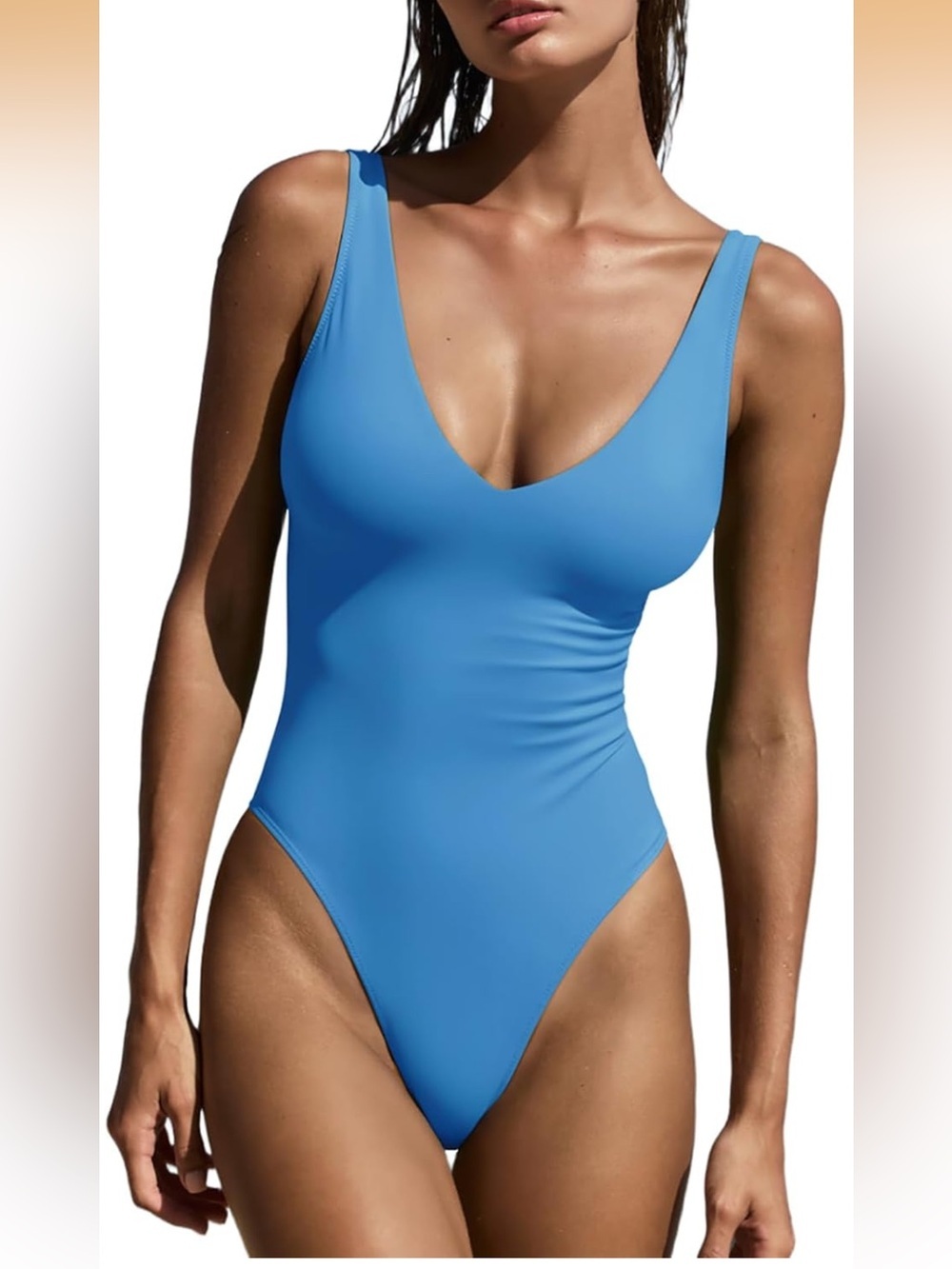 Sexy one piece V Neck Swimsuit XL. 1913/bb2-1